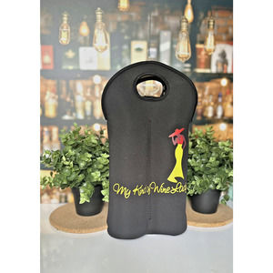 Wine Bag Tote Carrier Insulated Portable Wine Holder Case Cooler 2 Bottle